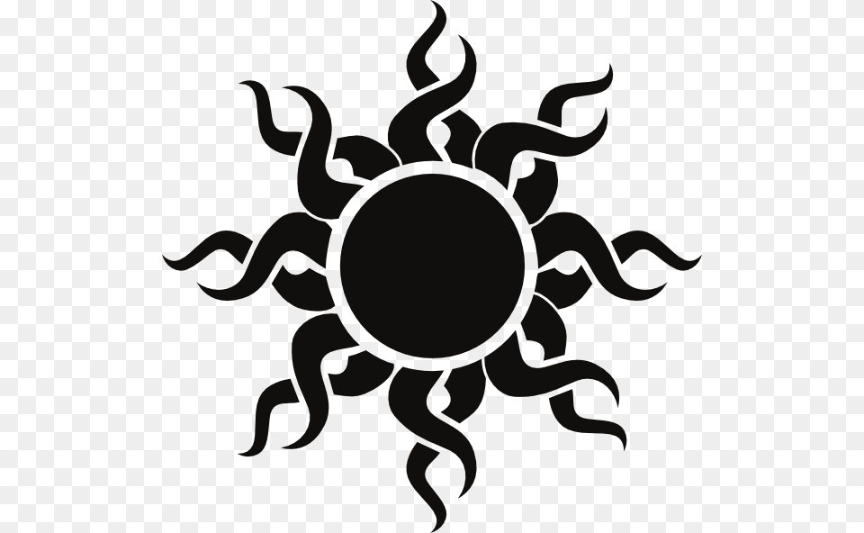 Black Sun Tattoo, Stencil, Symbol Free Png