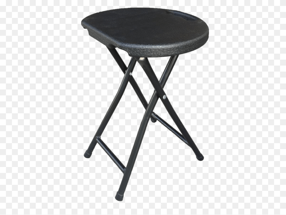 Black Super Sturdy Folding Stool Folding Stool Wooden Seat, Bar Stool, Furniture, Chair, Table Free Png