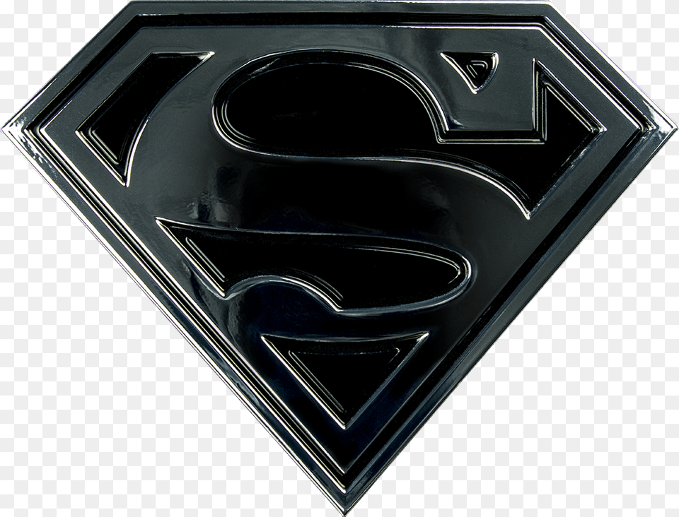 Black Superman Logo, Emblem, Symbol, Mailbox Png
