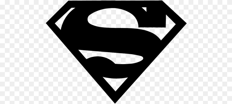 Black Superman Logo Vector Superman Logo Black And White, Symbol, Blackboard Png Image