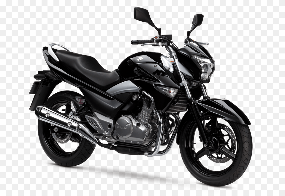 Black Suzuki Motorcycle Sideview, Transportation, Vehicle, Machine, Wheel Free Transparent Png