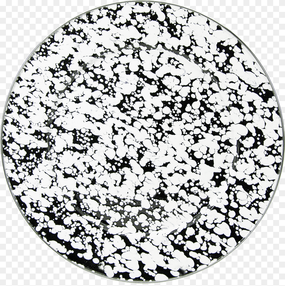 Black Swirl Charger Plate, Art, Porcelain, Pottery Png