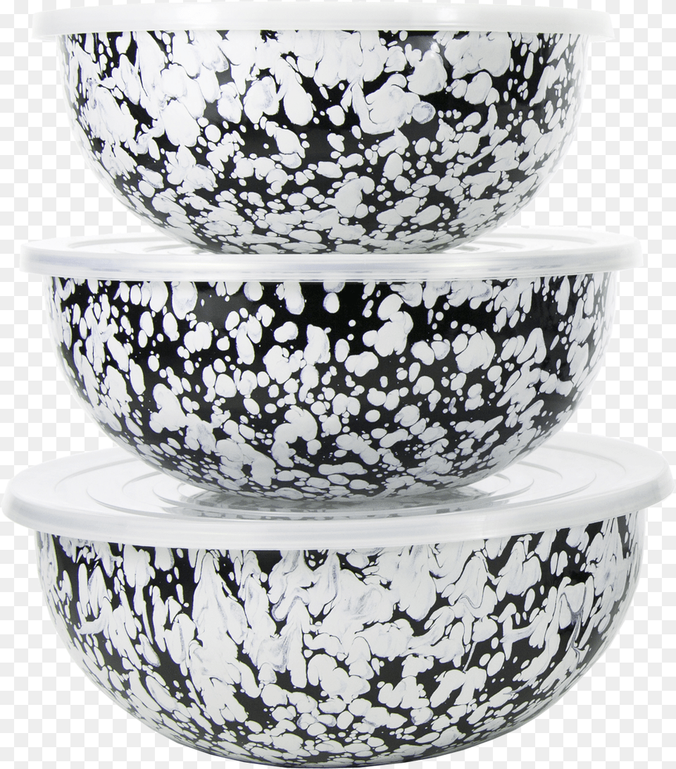 Black Swirl Mixing Bowls Blue And White Porcelain, Art, Bowl, Pottery, Mixing Bowl Png Image