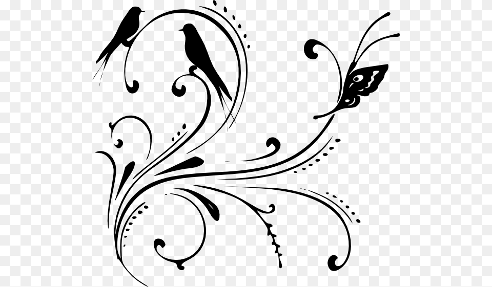 Black Swirls Vector Clip Art, Floral Design, Graphics, Pattern, Animal Free Transparent Png