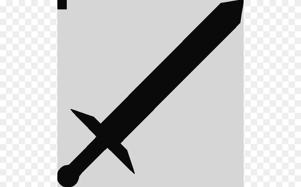 Black Sword Clip Art At Clker Sword Clipart Sword Clip Art, Ammunition, Missile, Weapon Free Png Download