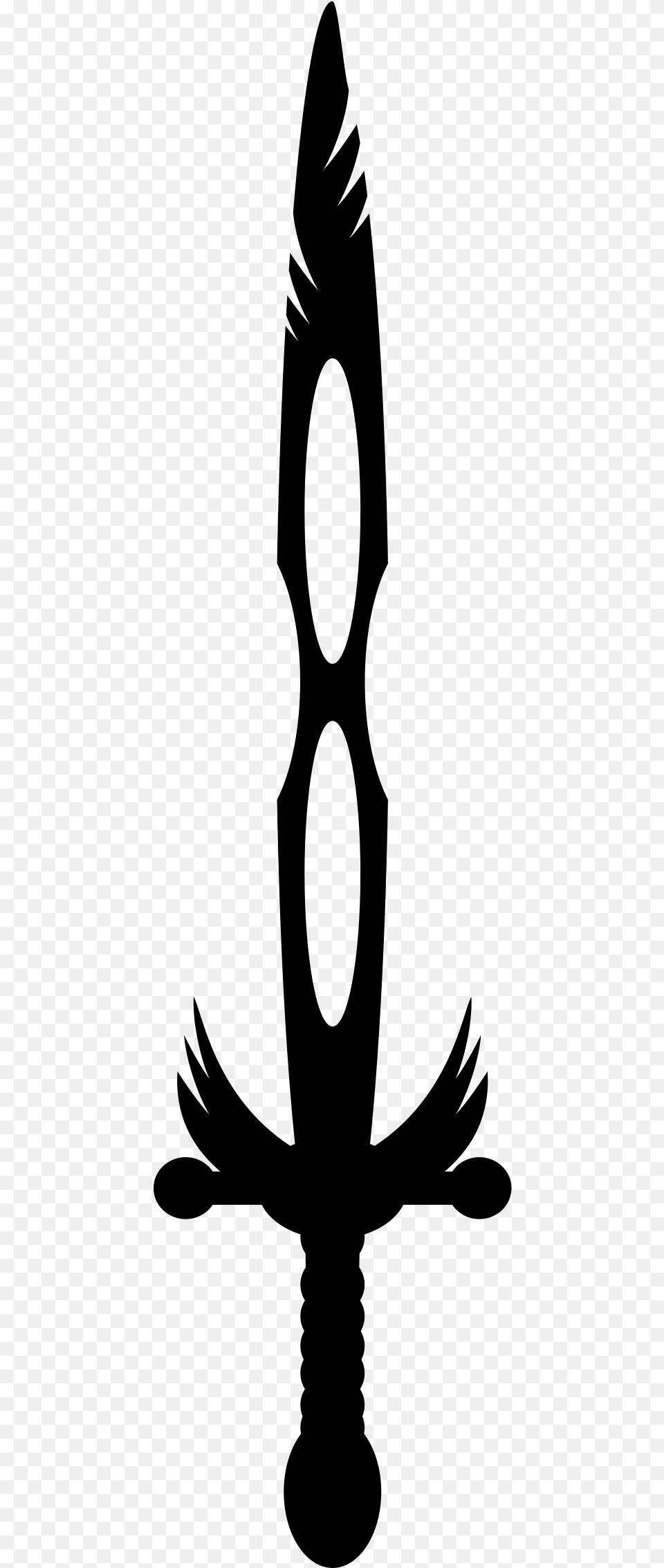 Black Sword Hd Black And White Sword, Gray Free Png