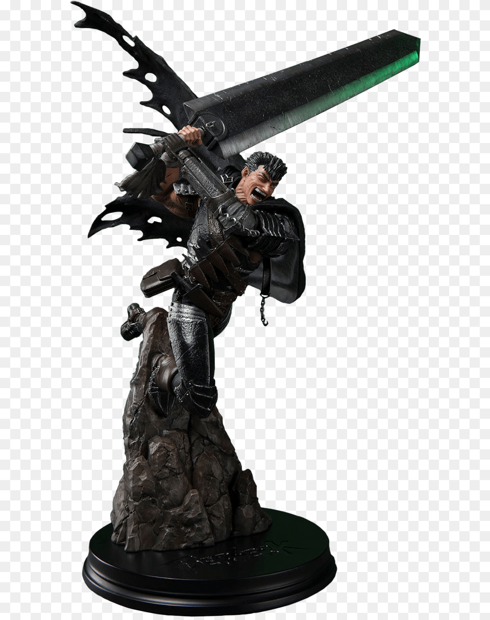 Black Swordsman 27 Statue Black Swordsman Guts Statue, Figurine, Adult, Wedding, Person Png Image