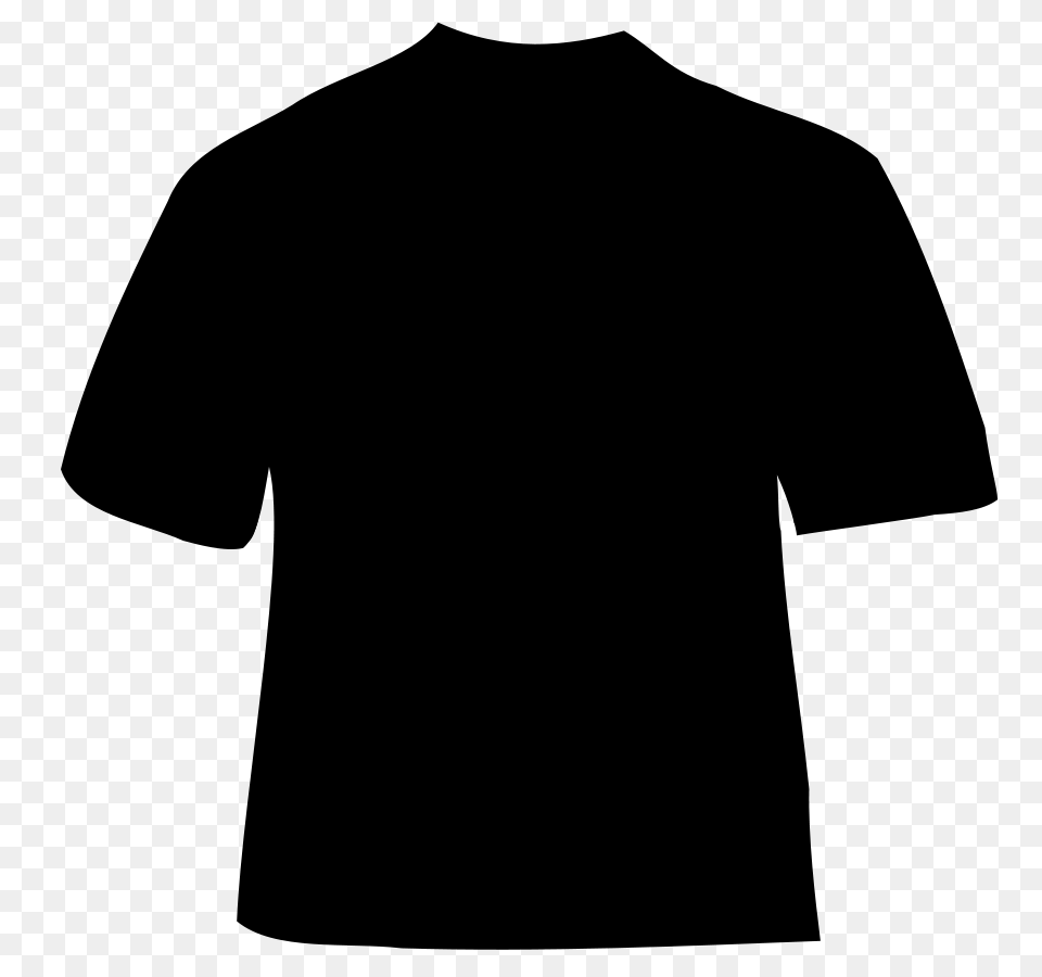 Black T Shirt Clip Art, Gray Free Png Download