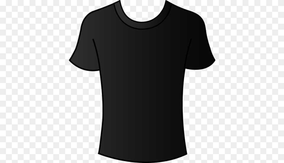 Black T Shirt Clip Art Round Neck, Clothing, T-shirt Png