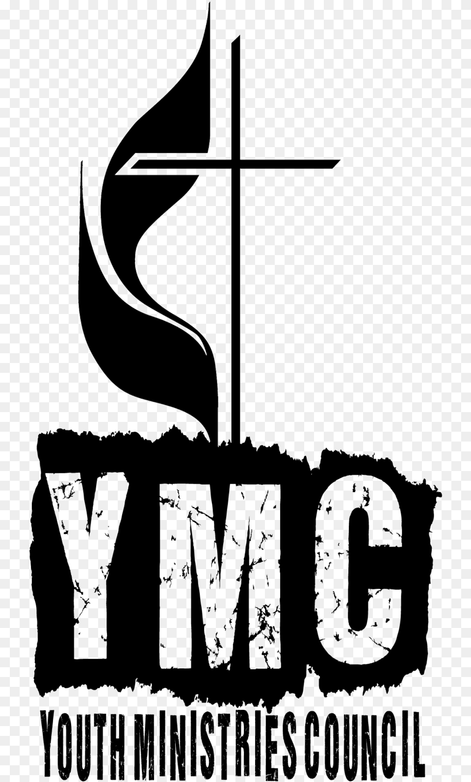 Black T Shirt Youth Ministry, Cross, Symbol, Weapon, Trident Free Png Download