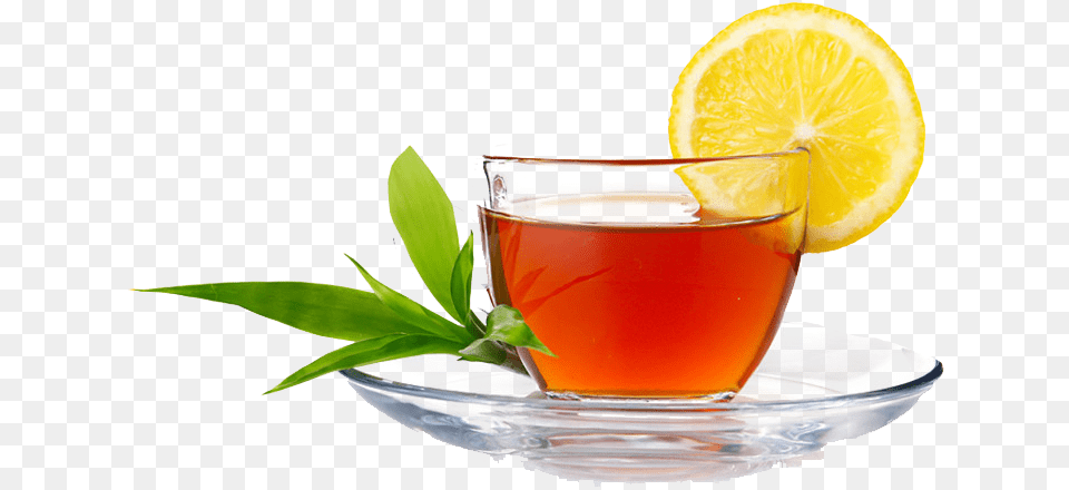 Black Tea Red Tea With Lemon, Beverage, Food, Fruit, Citrus Fruit Free Png Download