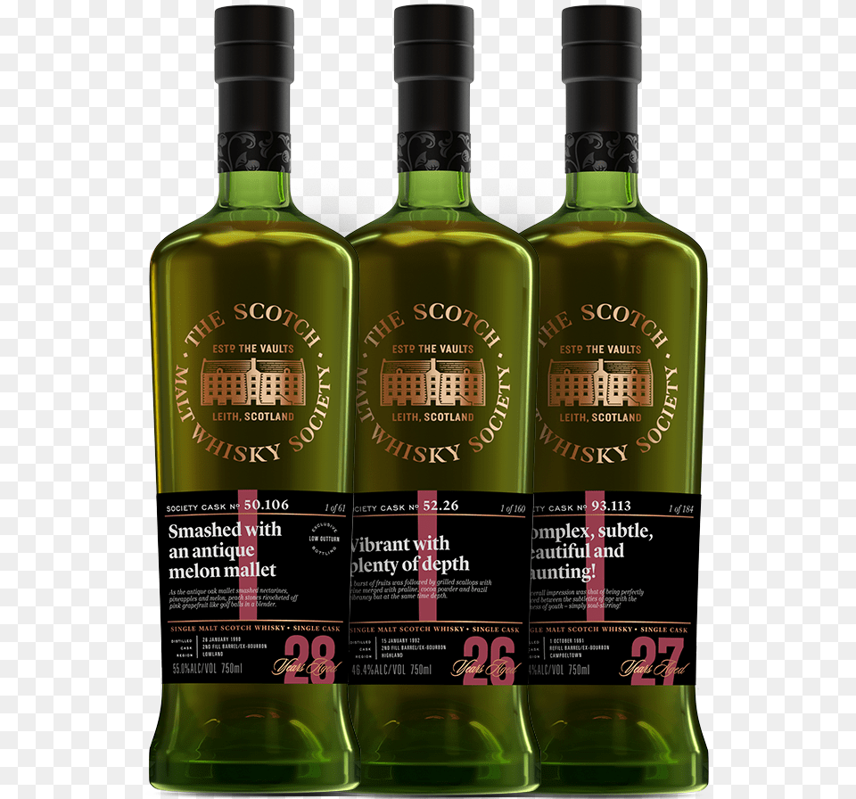 Black Tie Affair Scotch Malt Whisky Society, Alcohol, Beverage, Liquor, Bottle Png Image