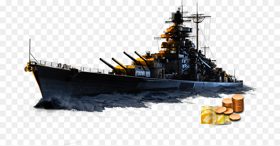 Black Tirpitz Battlecruiser, Vehicle, Transportation, Ship, Navy Free Png