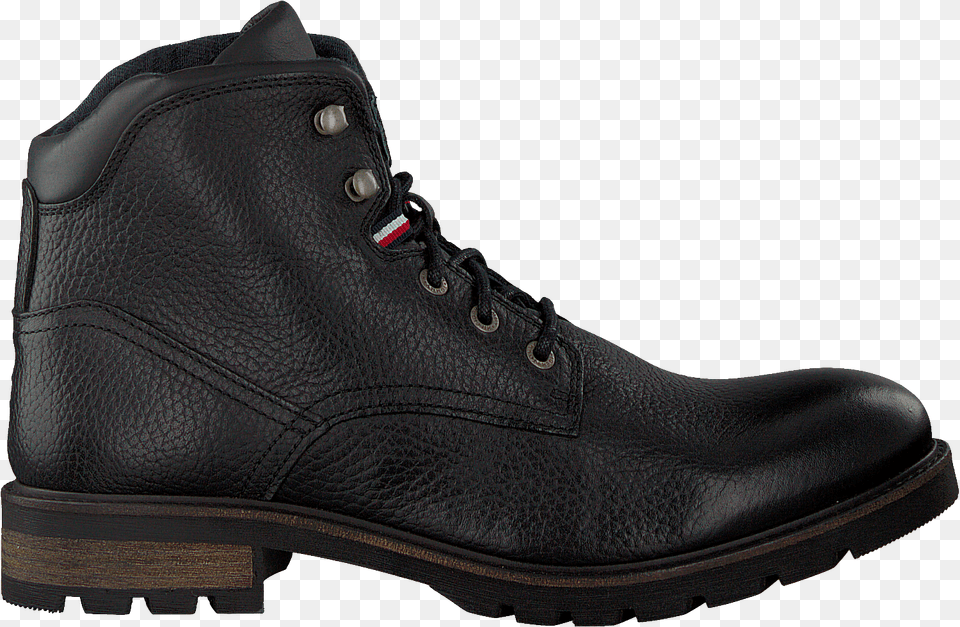 Black Tommy Hilfiger Lace Up Boots Winter Textured Tommy Hilfiger, Clothing, Footwear, Shoe, Sneaker Free Transparent Png