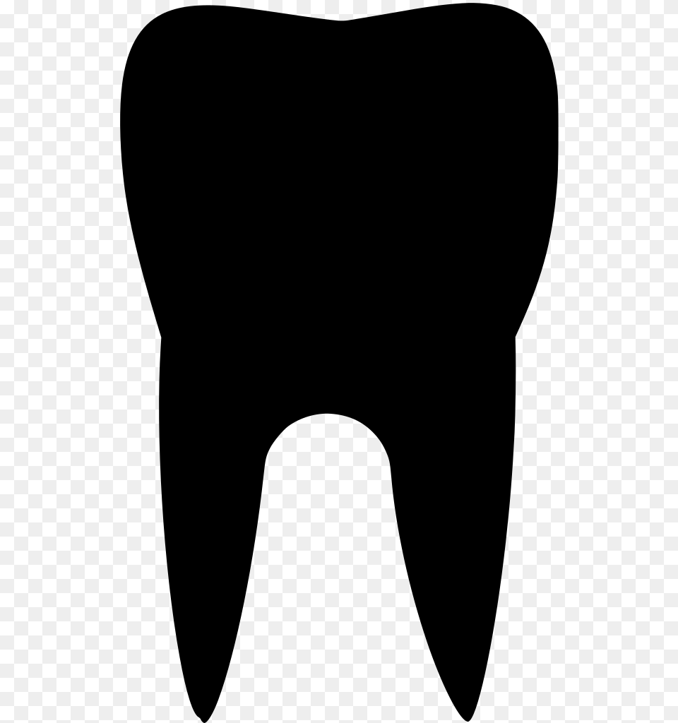Black Tooth Clipart, Gray Free Transparent Png