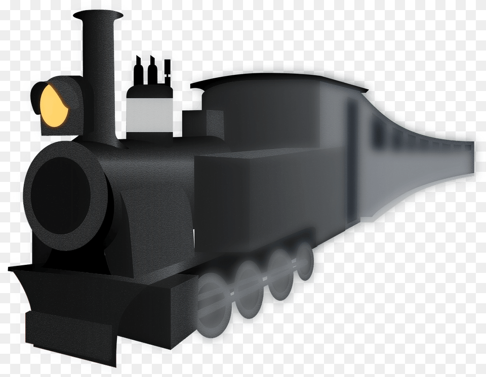 Black Train Clipart Steam Engine Clipart, Firearm, Gun, Rifle, Weapon Free Png Download