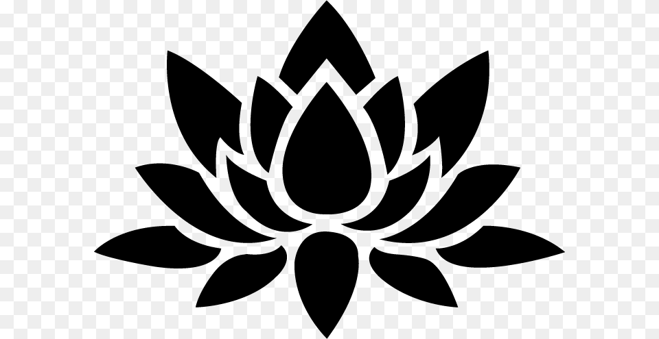 Black Transparent Lotus Flower, Stencil, Animal, Fish, Sea Life Png
