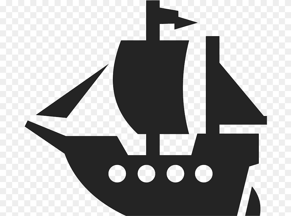 Black Ship, Boat, Sailboat, Transportation, Vehicle Free Transparent Png