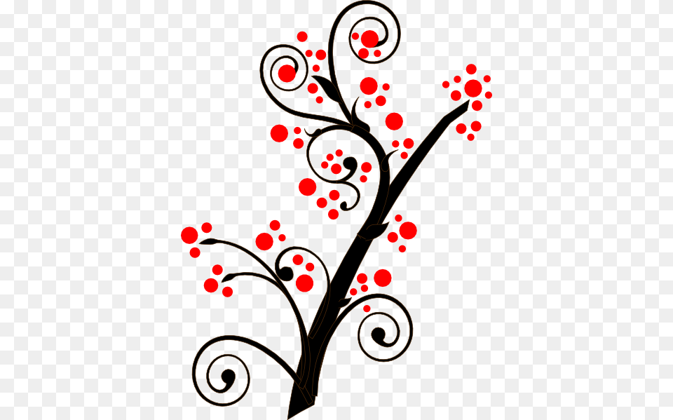 Black Tree Branches Clipart Clip Art Images, Floral Design, Graphics, Pattern, Flower Free Png Download