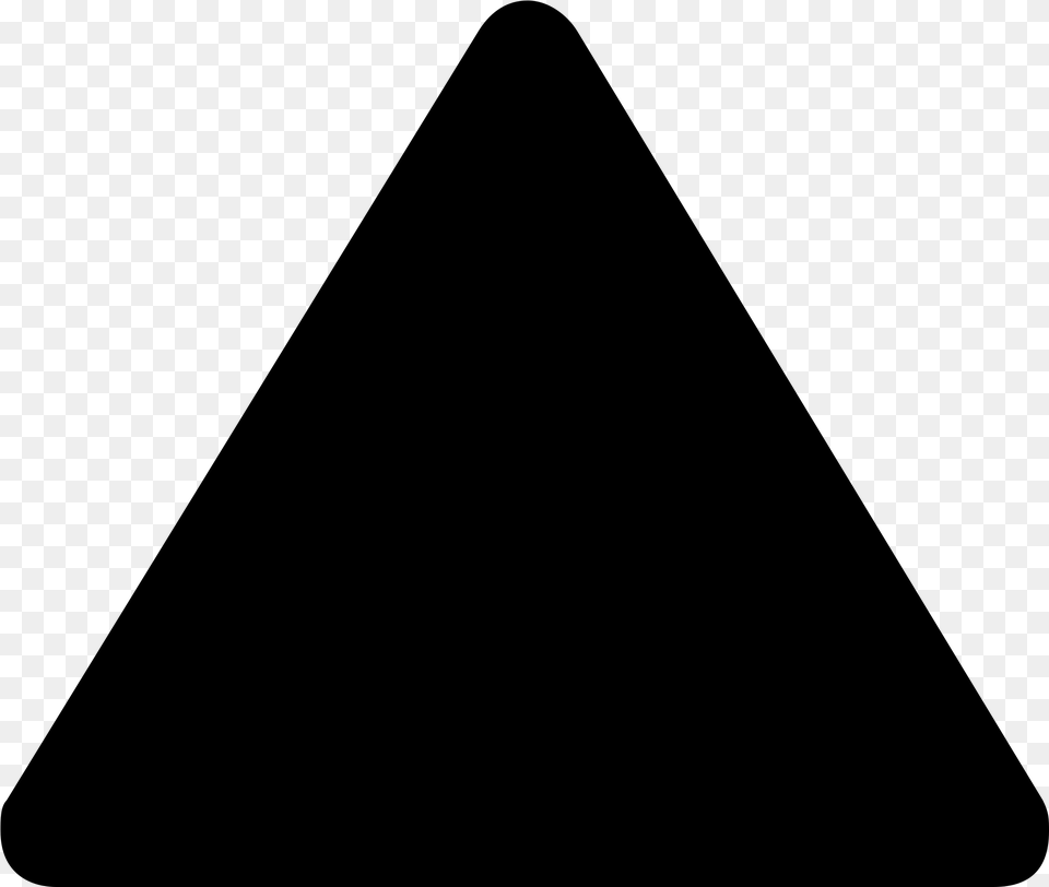 Black Triangle Clipart, Gray Free Transparent Png