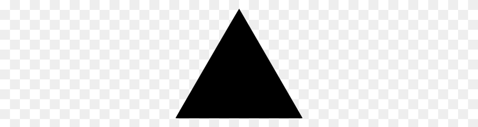Black Triangle Icon, Gray Free Transparent Png