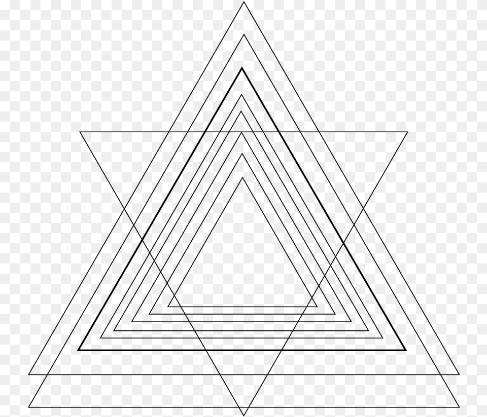 Black Triangle Triangles Triangleart Geometric Imagenes De Triangulos, Gray Png Image
