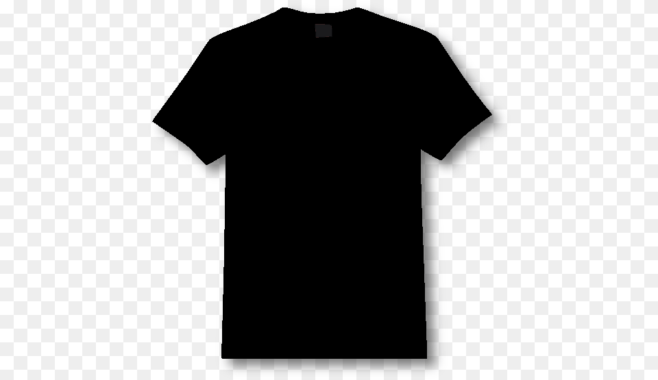 Black Tshirt Front And Back Vector Black And White Active Shirt, Clothing, T-shirt Free Png
