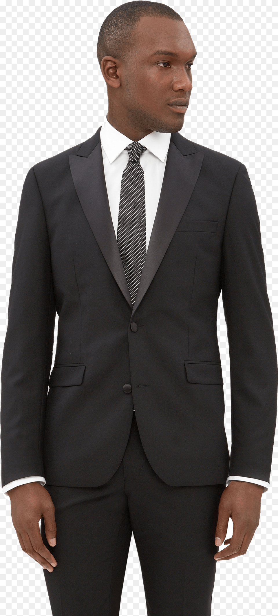 Black Tuxedo Background John Varvatos Band Collar Leather Jacket, Suit, Clothing, Formal Wear, Person Free Transparent Png