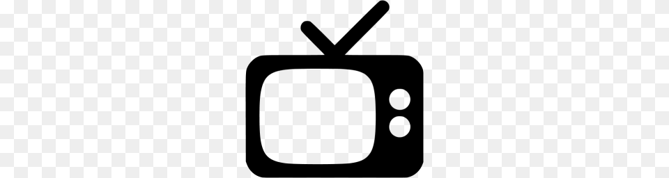 Black Tv Icon, Gray Png
