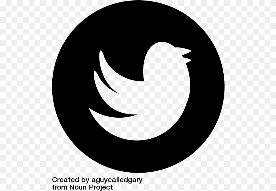Black Twitter Bird, Gray Png