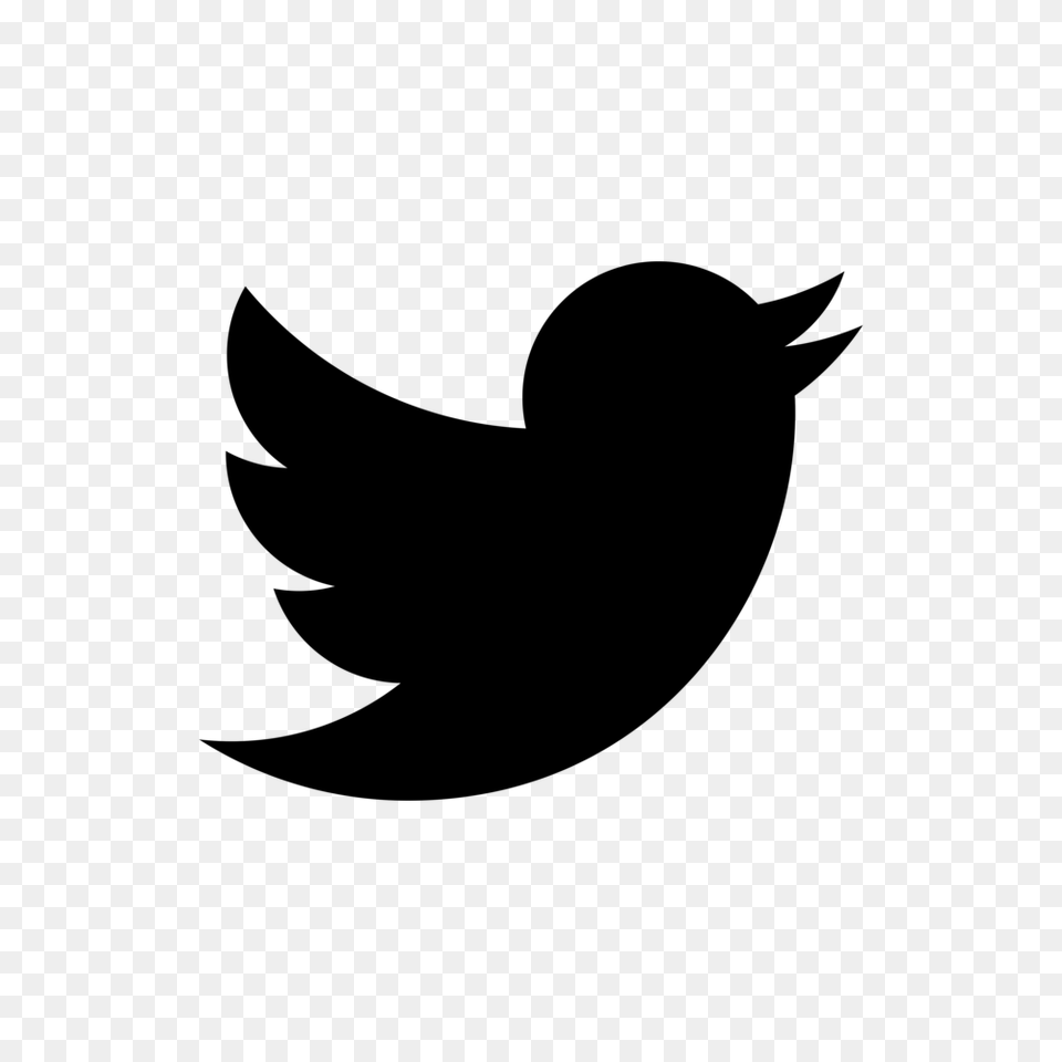 Black Twitter Clipart, Gray Png