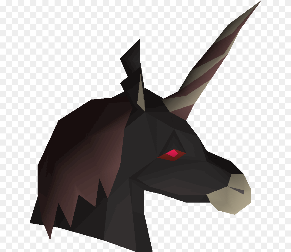 Black Unicorn Mask Detail H1z1 Dark Unicorn Helmet, Animal, Mammal Free Png Download