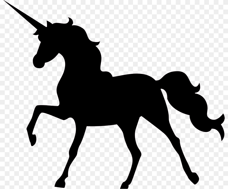 Black Unicorn Unicorn Silhouette, Animal, Horse, Mammal, Colt Horse Free Png