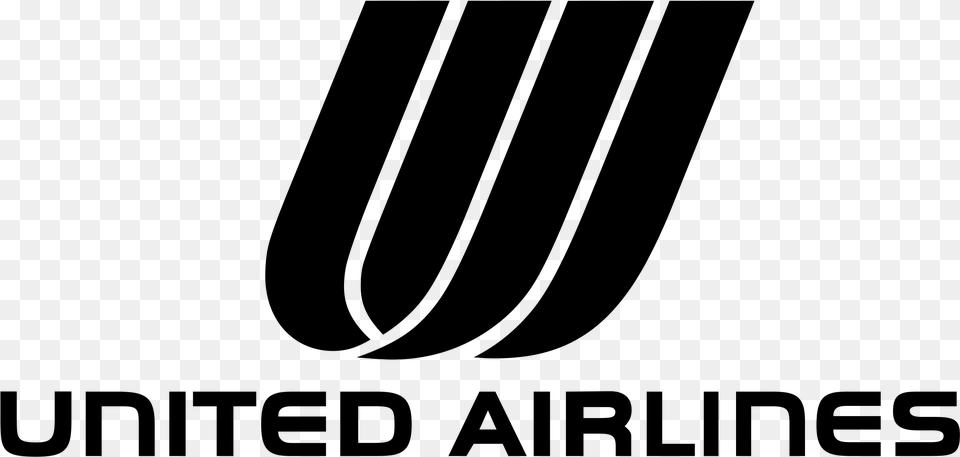Black United Airlines Logo, Gray Png Image