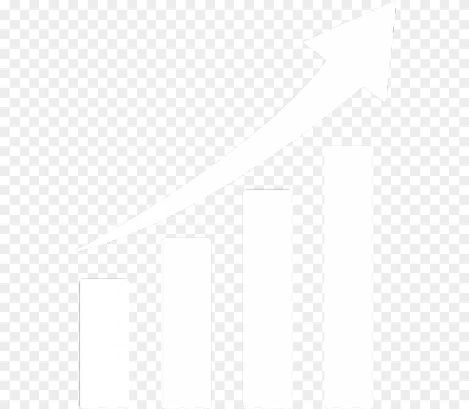 Black Up Arrow Arrow Up Chart Increase White Arrow White Increasing Arrow, Architecture, Pillar, Weapon, Knife Free Transparent Png