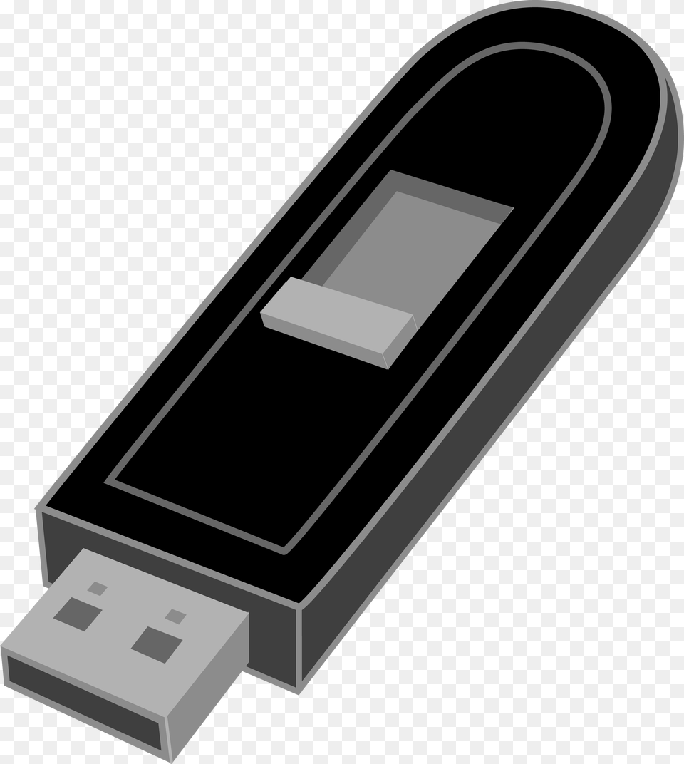 Black Usb Flash Drive Flash Drive Black And White, Electronics, Hardware, Modem, Computer Hardware Free Transparent Png