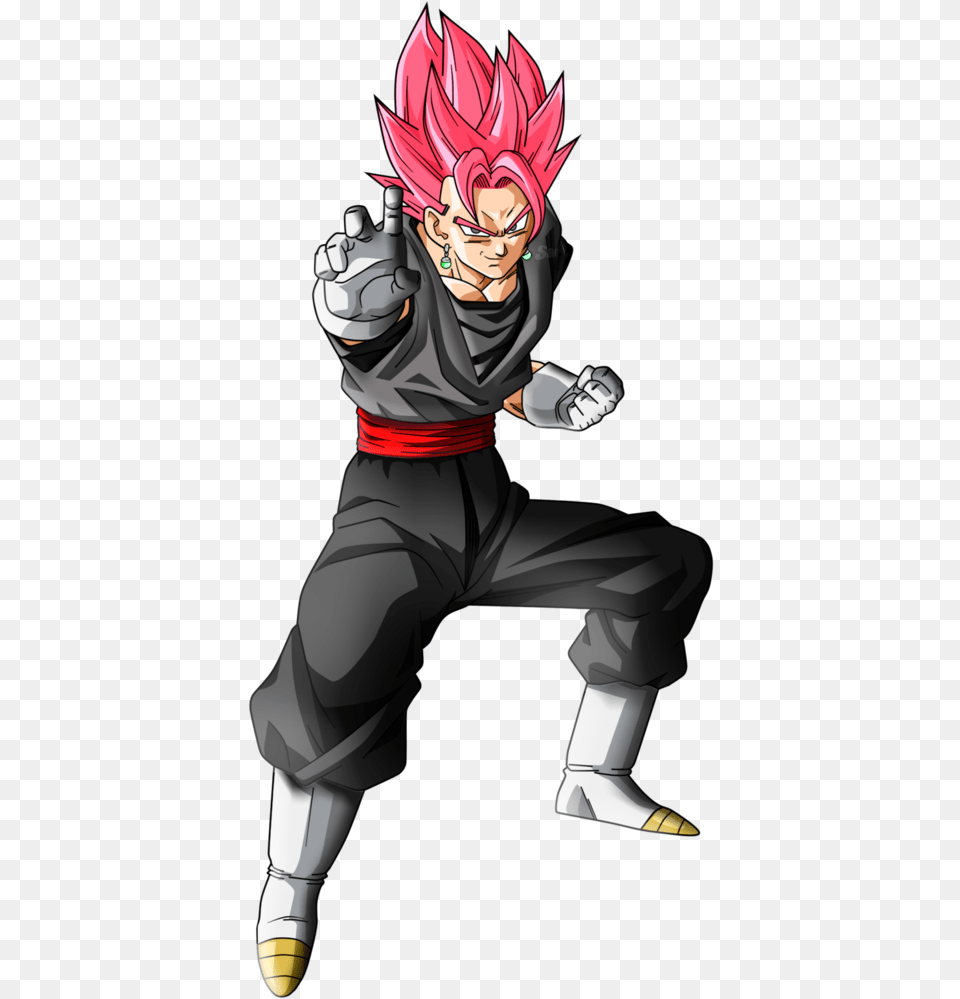 Black Vegito By Alphagreywind Black Vegetto Ssj Rose, Book, Comics, Publication, Baby Free Png Download