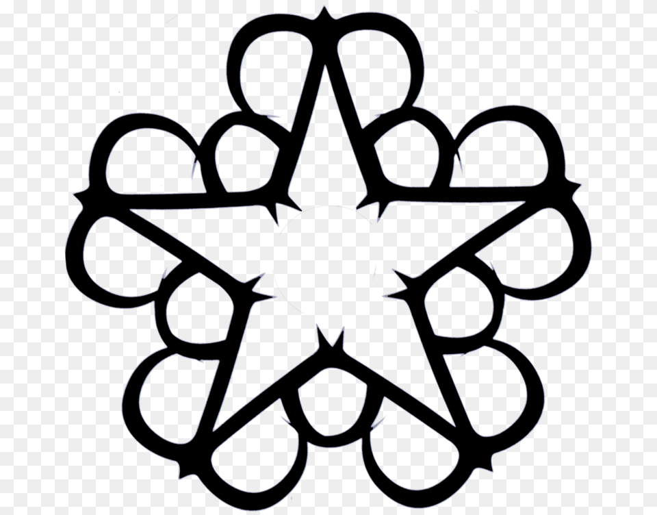 Black Veil Brides Star Logo Logo Black Veil Brides Band, Symbol, Ammunition, Grenade, Weapon Free Transparent Png