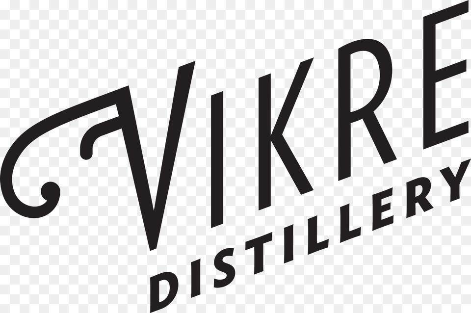 Black Vikre Logo Vikre Distillery, Text Png