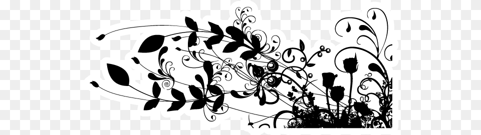 Black Vine Transparent Clipart Black And White Vines Design, Art, Floral Design, Graphics, Pattern Free Png