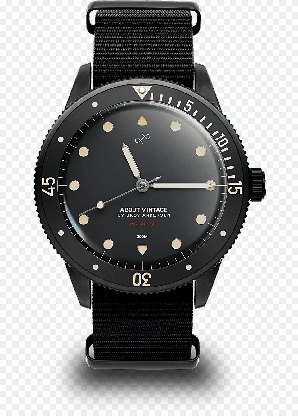 Black Vintage Diver Watch, Arm, Body Part, Person, Wristwatch Png Image