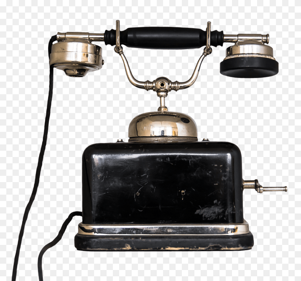 Black Vintage Telephone, Electronics, Phone, Bathroom, Indoors Png Image