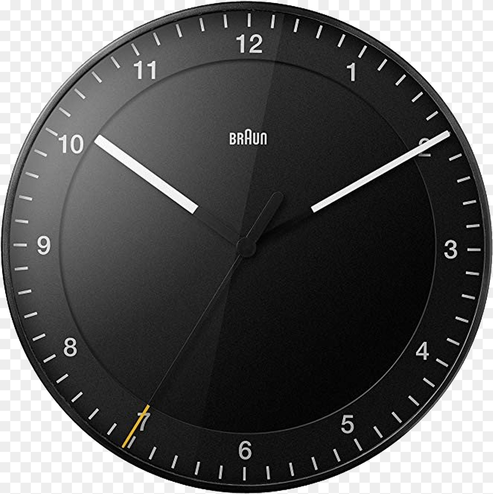Black Wall Clock Braun Clock, Analog Clock, Wristwatch, Wall Clock Png