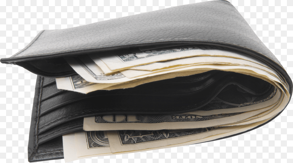 Black Wallet With Money Wallet With Money, Accessories Png