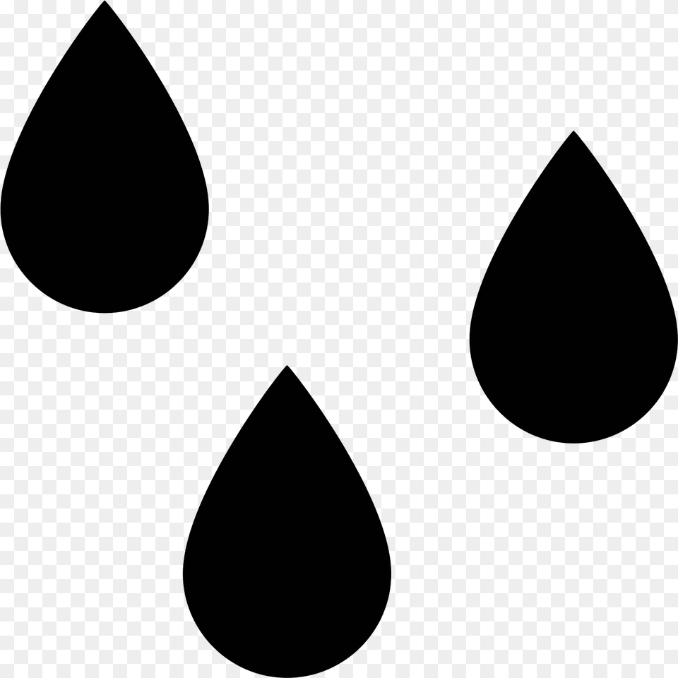 Black Water Drop Icon, Gray Free Png