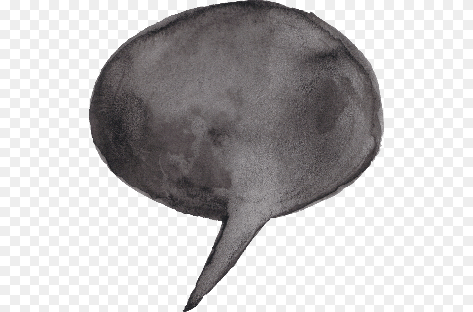 Black Watercolor Speech Bubble, Animal, Mammal, Sea Life, Whale Png