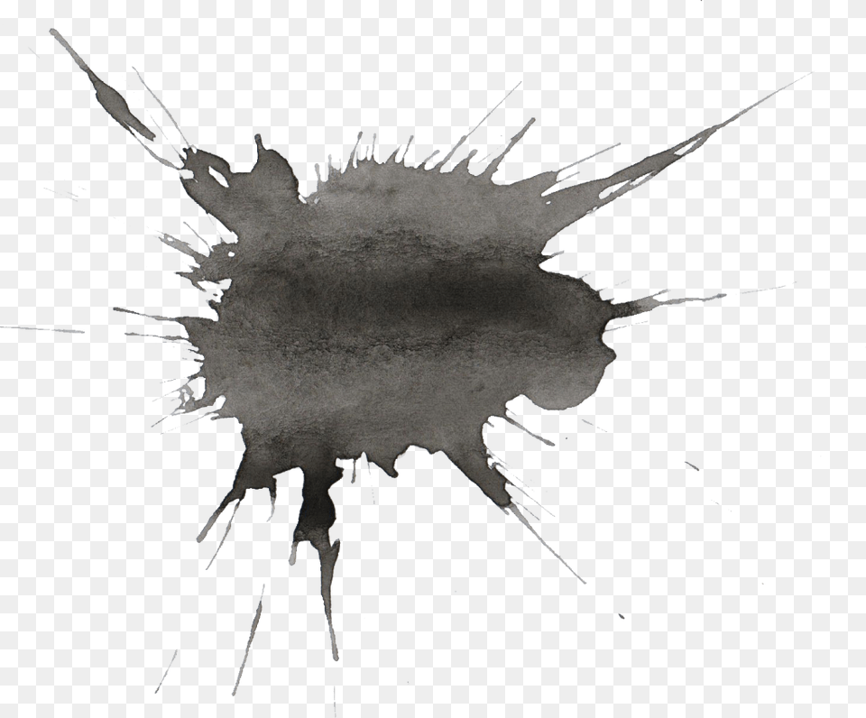 Black Watercolor Splatter, Outdoors, Person, Stain, Logo Free Png