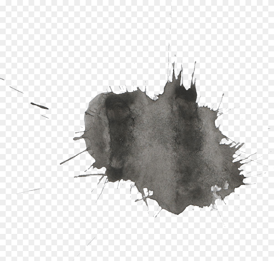 Black Watercolor Splatter Transparent Onlygfxcom Black And Gray Watercolor Transparent Free Png Download