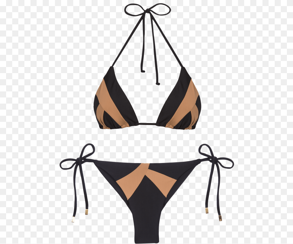 Black Wave Triangle Bikini Midnight Wave Biquini Vix, Clothing, Swimwear, Hat Free Transparent Png