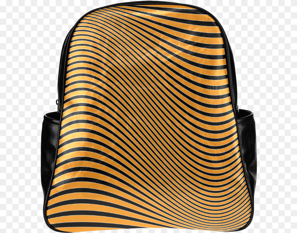 Black Wavy Lines Multi Shoulder Bag, Backpack, Accessories, Handbag Free Transparent Png